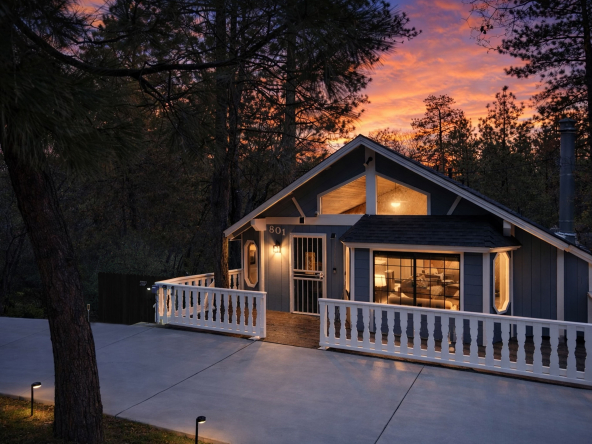 Whispering Pines Exterior At Dusk